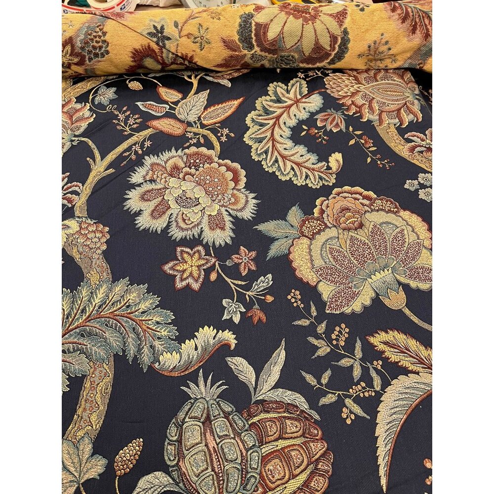 Beacon Hill  Fabric 11.5 yds Lucibello Delft Blue Quality Upholstery Classic